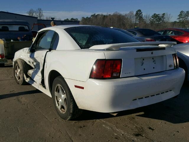 1FAFP40474F109998 - 2004 FORD MUSTANG WHITE photo 3