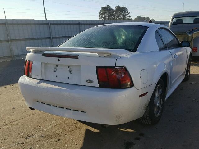 1FAFP40474F109998 - 2004 FORD MUSTANG WHITE photo 4