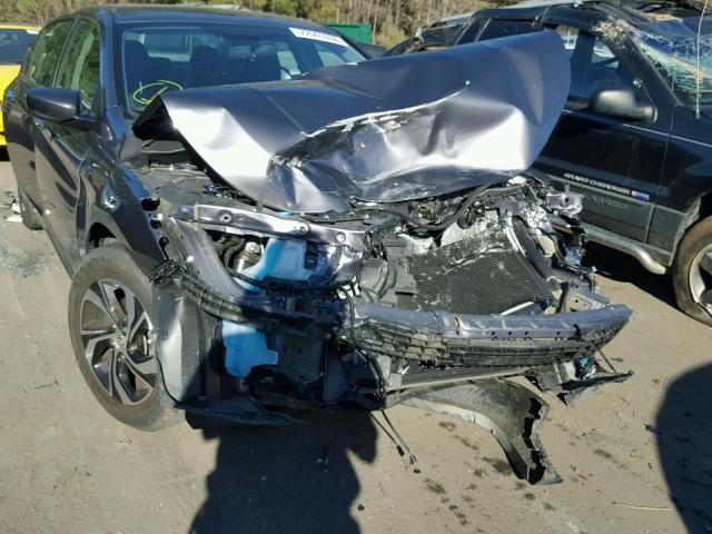 1HGCR2F39GA183730 - 2016 HONDA ACCORD LX GRAY photo 9