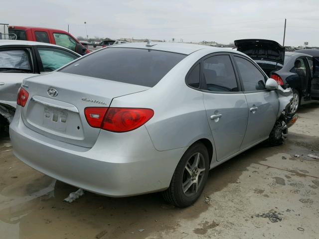 KMHDU4AD5AU099094 - 2010 HYUNDAI ELANTRA BL SILVER photo 4