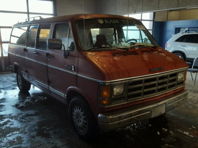 2B4HB21TXGK520889 - 1986 DODGE RAM WAGON RED photo 1