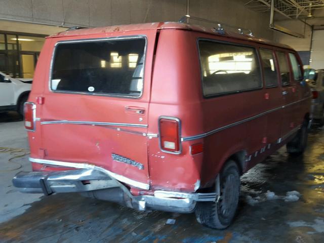 2B4HB21TXGK520889 - 1986 DODGE RAM WAGON RED photo 4