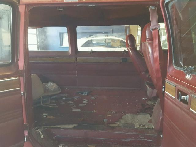 2B4HB21TXGK520889 - 1986 DODGE RAM WAGON RED photo 6