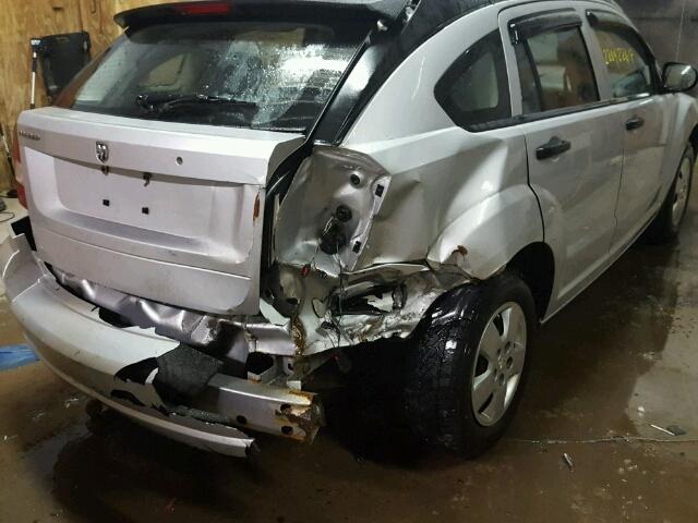 1B3HB28C08D600658 - 2008 DODGE CALIBER SILVER photo 9