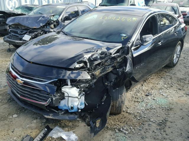 1G1ZE5ST0GF344778 - 2016 CHEVROLET MALIBU LT BLACK photo 2