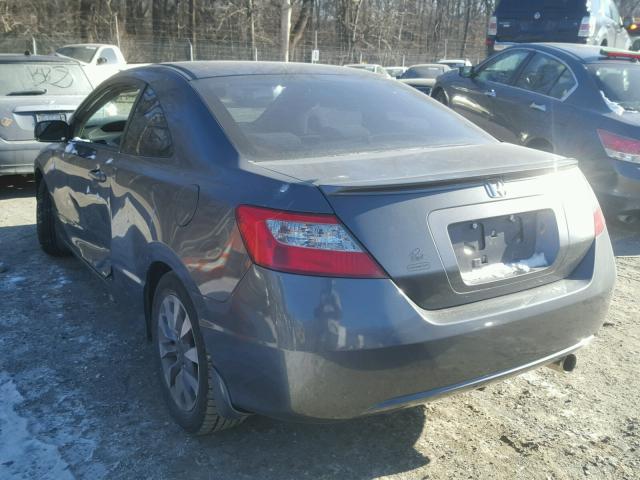 2HGFG12859H536130 - 2009 HONDA CIVIC EX GRAY photo 3