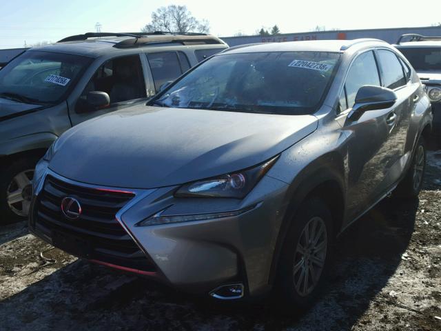 JTJYARBZ8G2031296 - 2016 LEXUS NX 200T SILVER photo 2