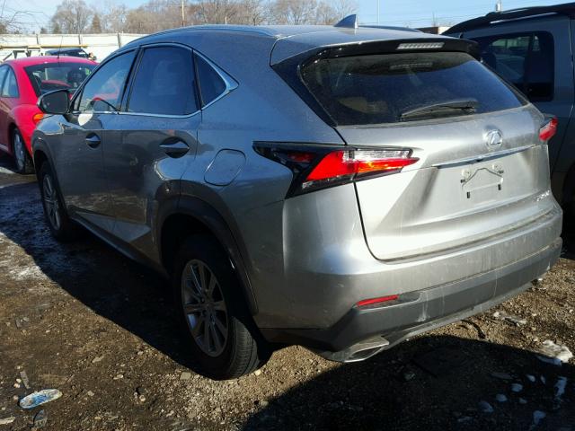 JTJYARBZ8G2031296 - 2016 LEXUS NX 200T SILVER photo 3