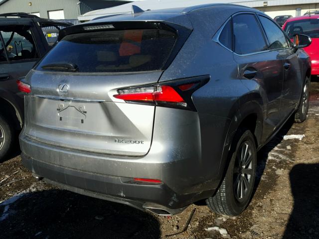 JTJYARBZ8G2031296 - 2016 LEXUS NX 200T SILVER photo 4