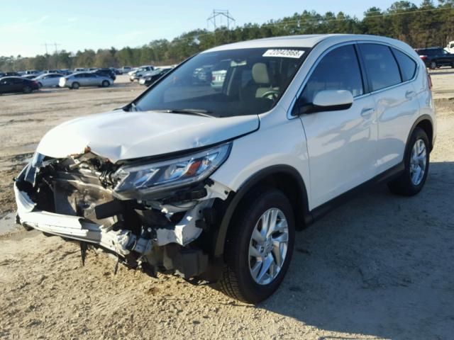 5J6RM3H56FL004701 - 2015 HONDA CR-V EX WHITE photo 2