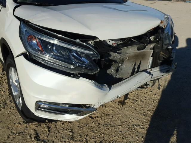 5J6RM3H56FL004701 - 2015 HONDA CR-V EX WHITE photo 9