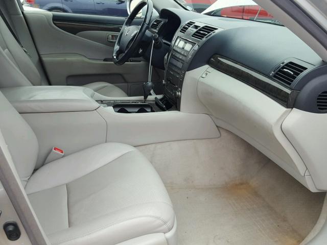 JTHBL46F985067728 - 2008 LEXUS LS 460 SILVER photo 5