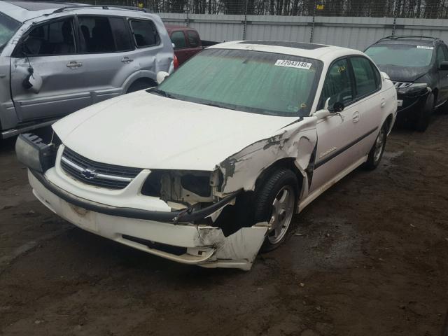 2G1WH55K129277624 - 2002 CHEVROLET IMPALA LS WHITE photo 2