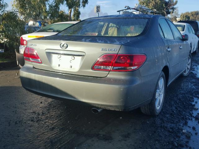 JTHBA30G665142772 - 2006 LEXUS ES 330 GREEN photo 4