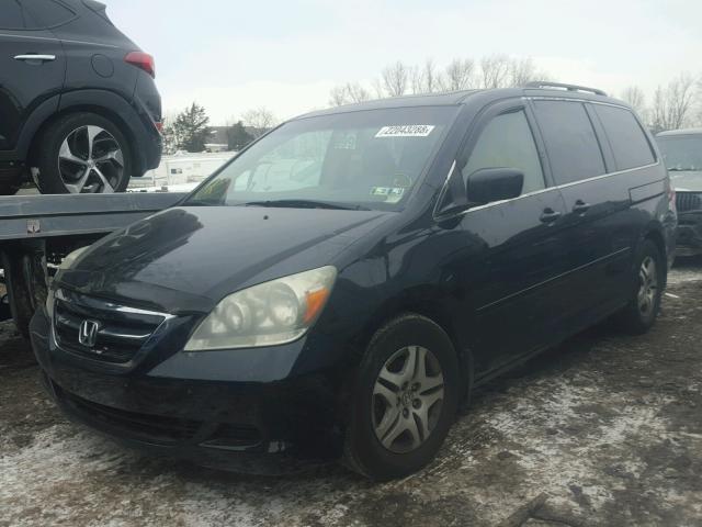 5FNRL38706B453692 - 2006 HONDA ODYSSEY EX BLACK photo 2