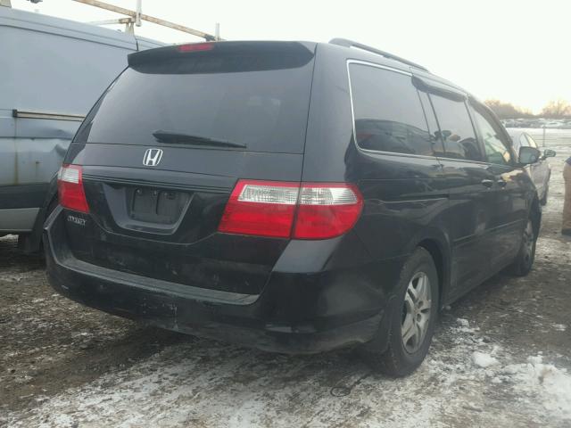 5FNRL38706B453692 - 2006 HONDA ODYSSEY EX BLACK photo 4