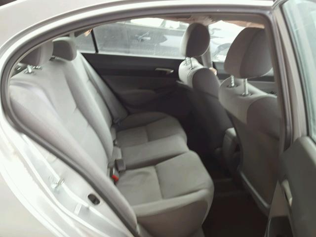 2HGFA1F50AH322619 - 2010 HONDA CIVIC LX SILVER photo 6