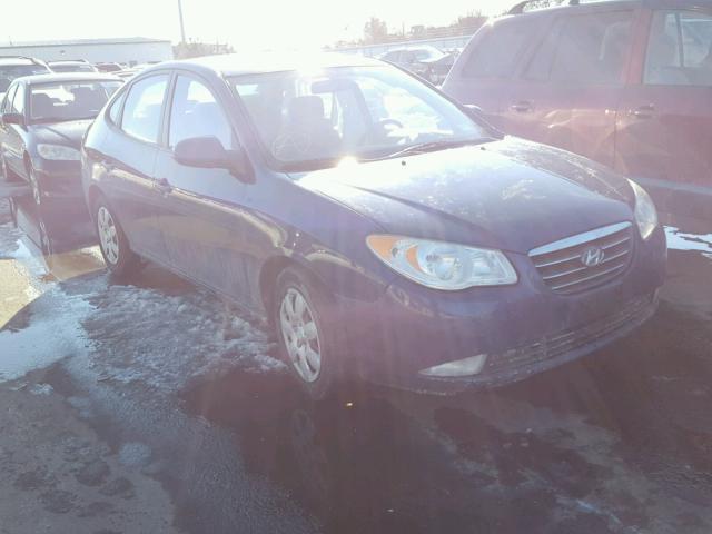 KMHDU46D87U219567 - 2007 HYUNDAI ELANTRA GL BLUE photo 1