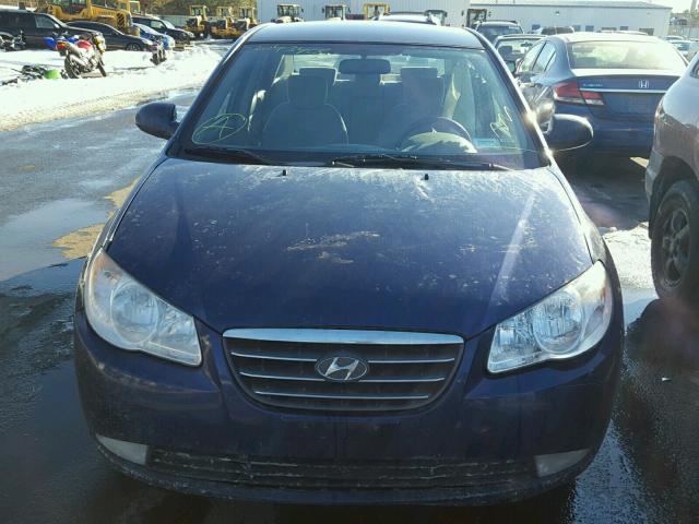 KMHDU46D87U219567 - 2007 HYUNDAI ELANTRA GL BLUE photo 10