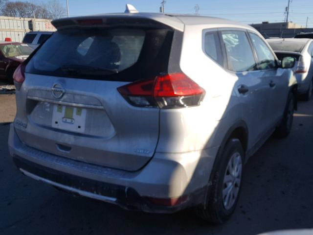 JN8AT2MV5HW275938 - 2017 NISSAN ROGUE S SILVER photo 4