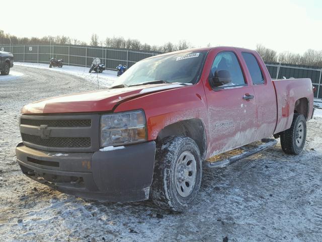 1GCRKPEAXCZ319112 - 2012 CHEVROLET SILVERADO RED photo 2