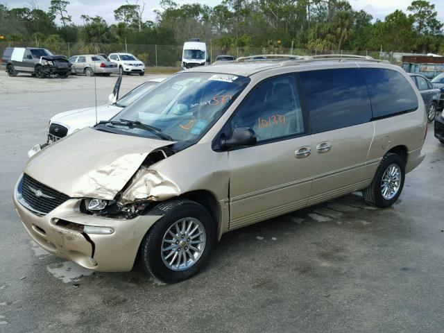 1C4GP64L3XB820038 - 1999 CHRYSLER TOWN & COU BEIGE photo 2