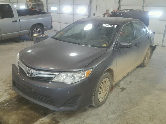 4T1BF1FKXEU435996 - 2014 TOYOTA CAMRY L CHARCOAL photo 2