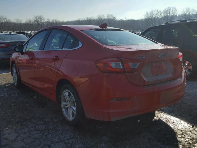 1G1BE5SM9H7276888 - 2017 CHEVROLET CRUZE LT RED photo 3