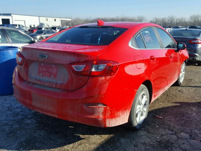 1G1BE5SM9H7276888 - 2017 CHEVROLET CRUZE LT RED photo 4