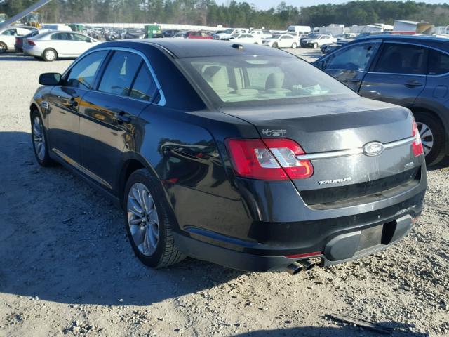 1FAHP2EW3BG124724 - 2011 FORD TAURUS SEL BLACK photo 3