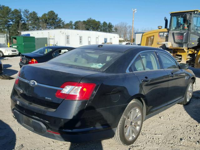 1FAHP2EW3BG124724 - 2011 FORD TAURUS SEL BLACK photo 4