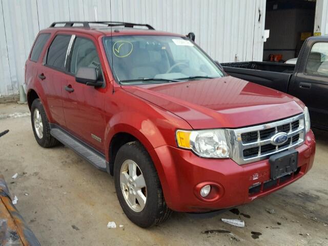 1FMCU93Z88KA21593 - 2008 FORD ESCAPE XLT MAROON photo 1