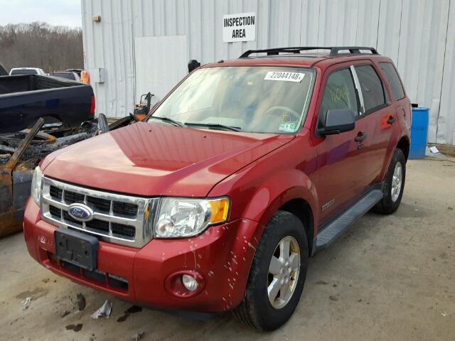 1FMCU93Z88KA21593 - 2008 FORD ESCAPE XLT MAROON photo 2