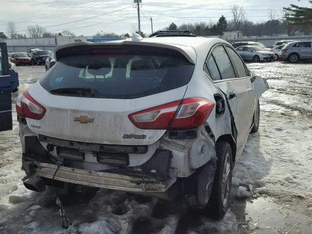 3G1BE6SM2HS508173 - 2017 CHEVROLET CRUZE LT WHITE photo 4