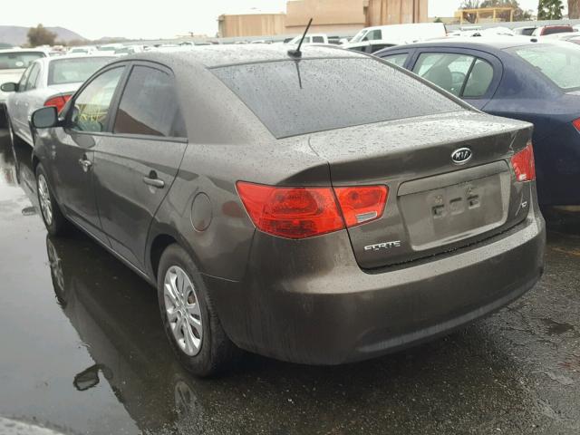 KNAFU4A23A5182672 - 2010 KIA FORTE EX BROWN photo 3