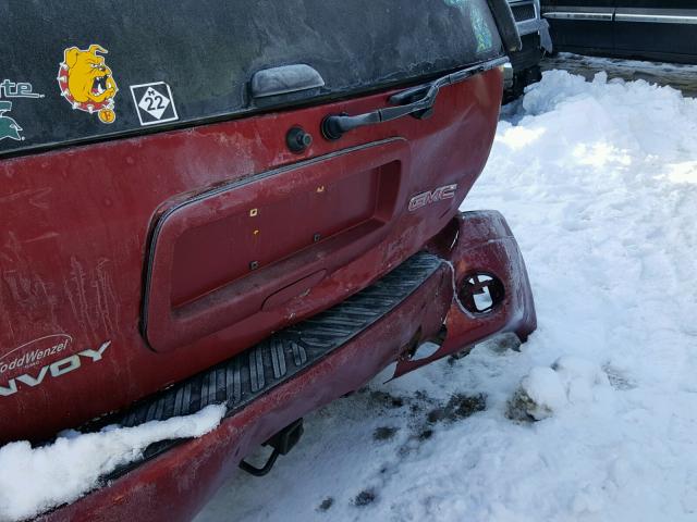 1GKDT13S862247148 - 2006 GMC ENVOY BURGUNDY photo 9