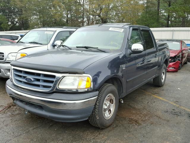 1FTRW07L21KA52841 - 2001 FORD F150 SUPER BLUE photo 2