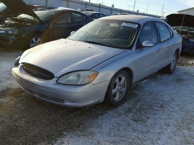 1FAFP53U62G123061 - 2002 FORD TAURUS SE SILVER photo 2