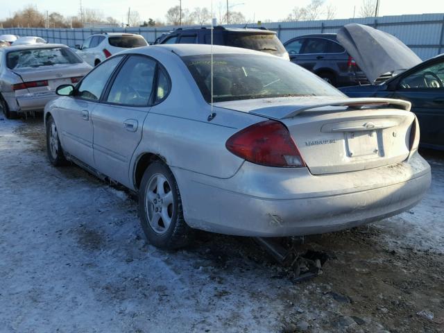 1FAFP53U62G123061 - 2002 FORD TAURUS SE SILVER photo 3