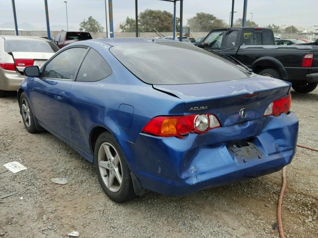 JH4DC530X4S006303 - 2004 ACURA RSX TYPE-S BLUE photo 3