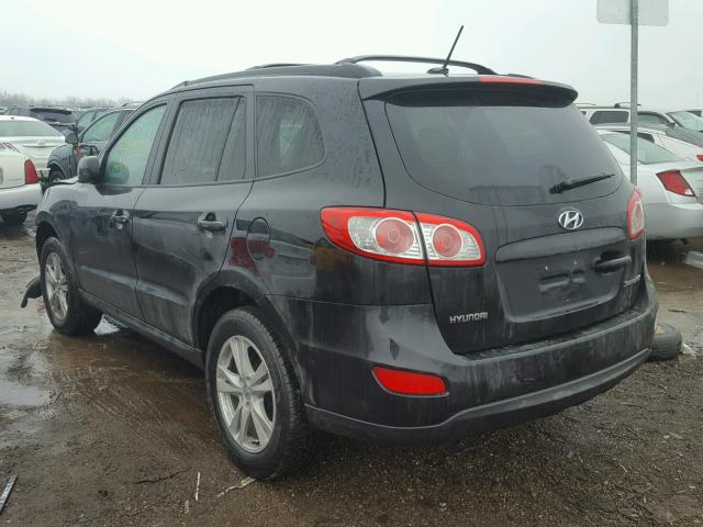 5NMSH4AG3AH343732 - 2010 HYUNDAI SANTA FE S BLACK photo 3