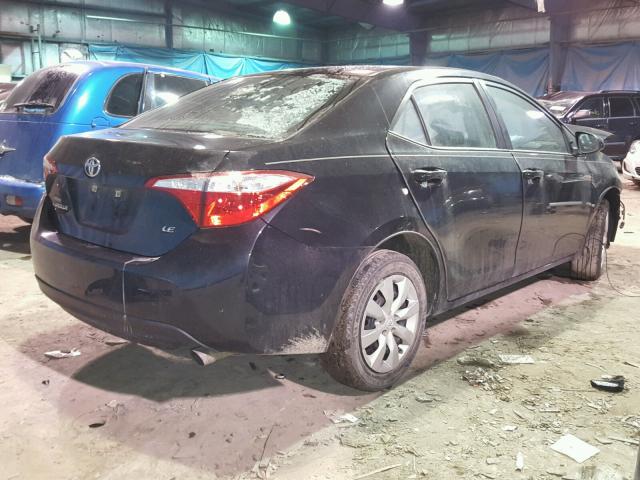 5YFBURHE2EP097068 - 2014 TOYOTA COROLLA L BLACK photo 4