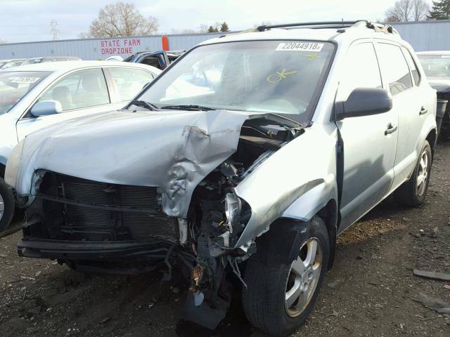 KM8JM12B25U180784 - 2005 HYUNDAI TUCSON GL BLUE photo 2