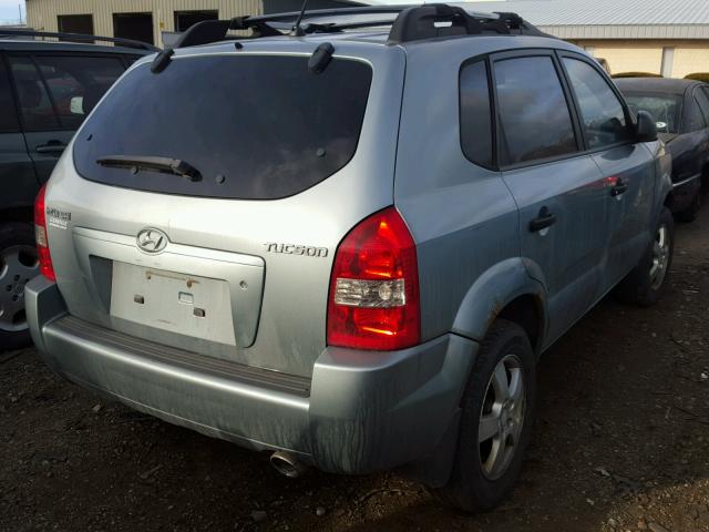 KM8JM12B25U180784 - 2005 HYUNDAI TUCSON GL BLUE photo 4