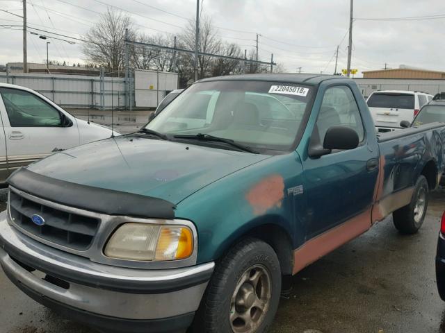 1FTZF1721WNB62055 - 1998 FORD F150 GREEN photo 2