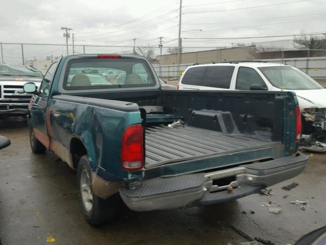 1FTZF1721WNB62055 - 1998 FORD F150 GREEN photo 3