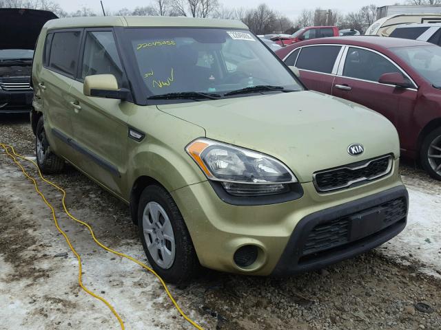 KNDJT2A55D7523996 - 2013 KIA SOUL GREEN photo 1