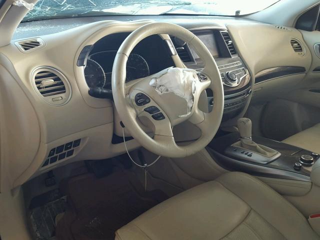 5N1AL0MN7DC315945 - 2013 INFINITI JX35 BASE BLACK photo 9