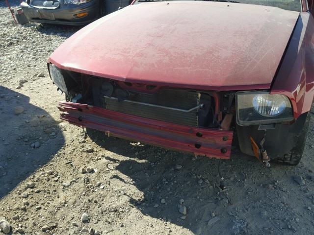 1ZVHT80NX85142002 - 2008 FORD MUSTANG RED photo 9