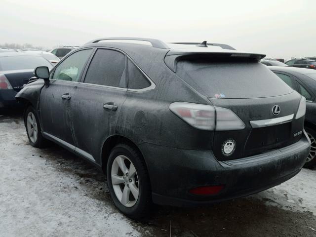 2T2BK1BA5CC151727 - 2012 LEXUS RX 350 BLACK photo 3